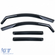 Wind deflectors Rain deflectors 4-piece Black for Mercedes GLC X254 SUV from 2022-image-6259202