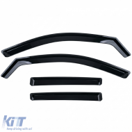 Wind deflectors Rain deflectors 4-piece Black for Mercedes GLC X254 SUV from 2022-image-6259203