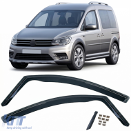image-30-Wind deflectors rain guards 2-piece black tinted for VW Caddy 3 2k 2004-2015