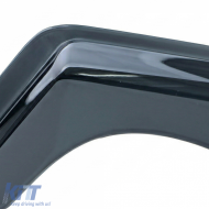 Wind deflectors rain guards 2-piece black tinted for VW Caddy 3 2k 2004-2015-image-6259024