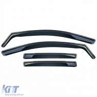 Wind deflectors rain guards 4-piece black tinted for VW Golf 8 2019-2024-image-6258914