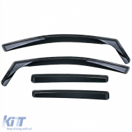 Wind deflectors rain guards 4-piece black tinted for VW ID.4 from 2020-image-6258962