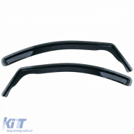Windabweiser, Regenabweiser, 2-teilig, schwarz getönt, geeignet für VW Caddy V SB ab 2020-image-6258970