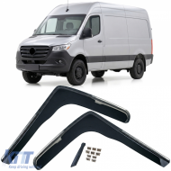 image-67-Windabweiser, Regenabweiser, 2-teilig, schwarz, geeignet für Mercedes Sprinter 907 ab 2018