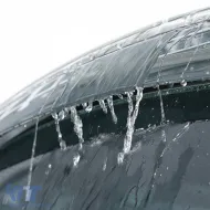 Windabweiser, Regenabweiser, 4-teilig, schwarz getönt, geeignet für Skoda Fabia 2014-2021-image-6258941
