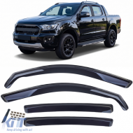 image-22-Windabweiser Regenabweiser 4-teilig Schwarz geeignet für Ford Ranger T8 2019-2022