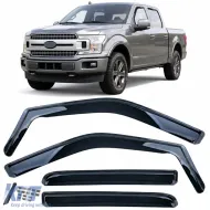 image-23-Windabweiser Regenabweiser 4-teilig Schwarz geeignet für Ford F150 2014-2020