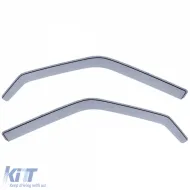 Windabweiser Regenabweiser schwarz rauch geeignet für Mercedes C-Klasse W204 S204 07-14-image-6261375