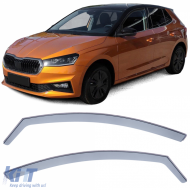image-3-Windabweiser, Regenabweiser, Windschutz, schwarz rauch für Skoda Fabia ab 21