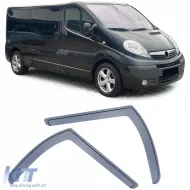 image-6-Windabweiser Regenabweiser Windschutz Schwarz geeignet für Opel Vivaro E7 F7 J7 01-14