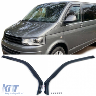 image-3-Windabweiser Regenabweiser Windschutz schwarz rauch für VW Bus T5 T6 ab 03