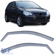 image-21-Windabweiser, Regenschutz, Windschutz, schwarz rauchig, geeignet für VW Polo 9N 01-08 mit 5 Türen