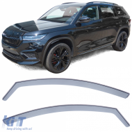 image-5-Windabweiser, Regenschutz, Windschutz, schwarz rauch für Skoda Kodiaq ab 16