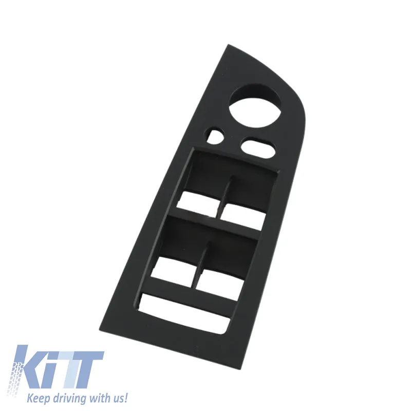 Window Switch Panel suitable for BMW 3 E90 05-11 Left Front Door (drivers) with Mirror Hole Black