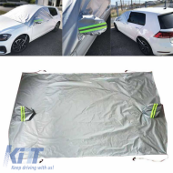 Windscreen & Front Windows Sun Shade Cover With Reflective Stripes On Mirrors 250x170cm 13077