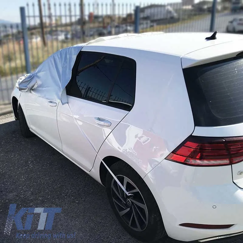 Windscreen & Front Windows Sun Shade Cover With Reflective Stripes On Mirrors 250x170cm 13077