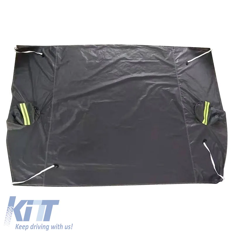 Windscreen & Front Windows Sun Shade Cover With Reflective Stripes On Mirrors & Elastic Straps Premium 250x170cm