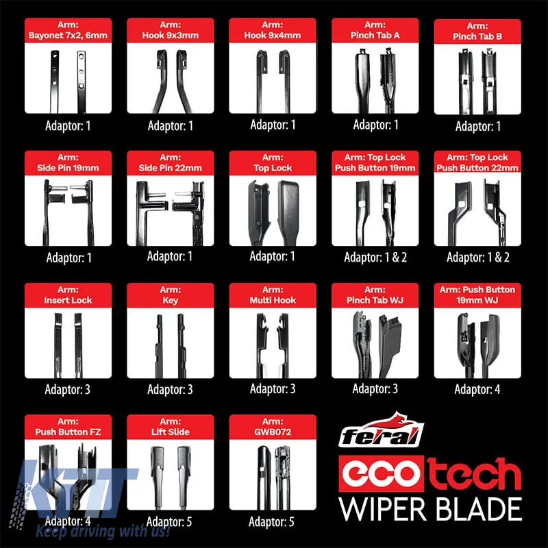 Wiper Blade Feral Ecotech 21" 53cm