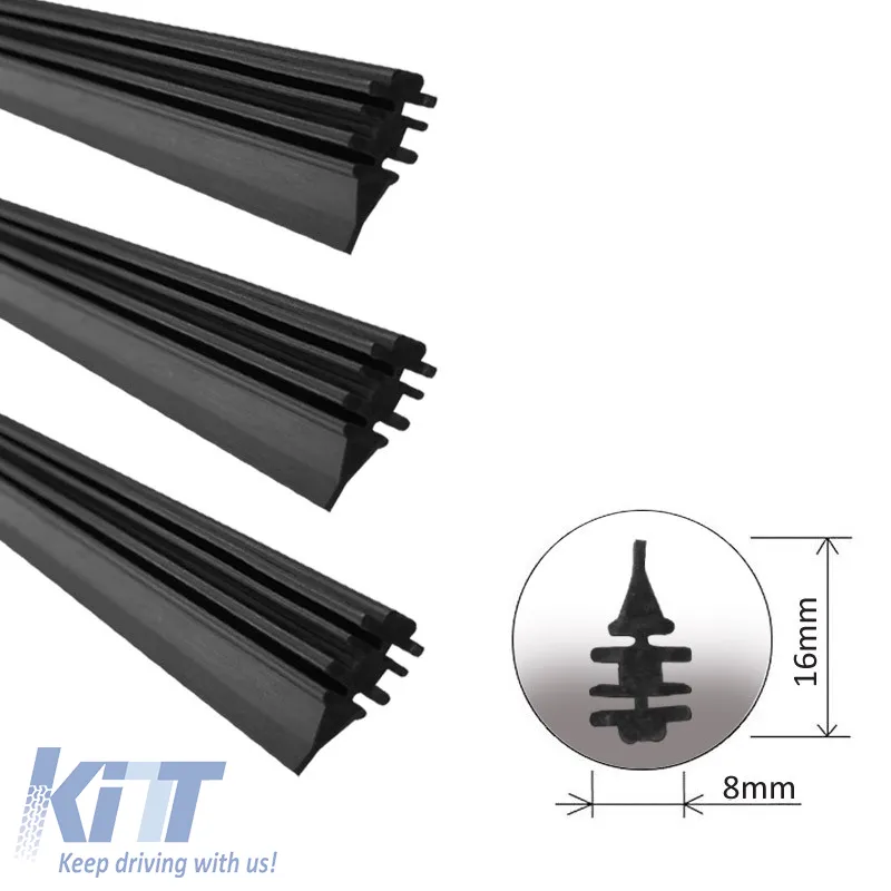 Wiper Blade Rubber Refill Part suitable for 90cm Truck / Bus 1 Piece