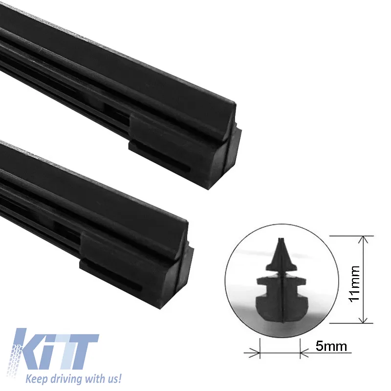 Wiper Blade Rubber Refill Parts "Guard 1258" 53cm / 21" (H: 11mm W: 530mm D: 5mm) 20 Pieces