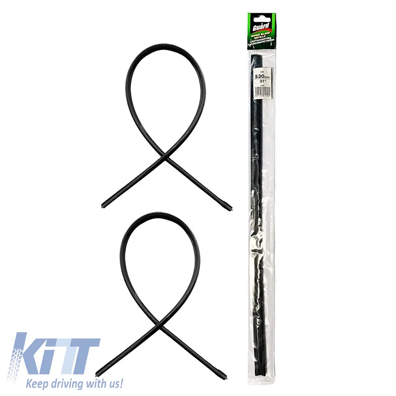 Wiper Blade Rubber Refill Parts "Guard 1258" 53cm / 21" (H: 11mm W:530mm D:5mm) 2 Pieces