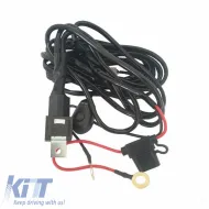 Wiring Kit suitable for Fog Lamps and LED Bars with Relay and Switch 12Volt 40amp-image-6313277