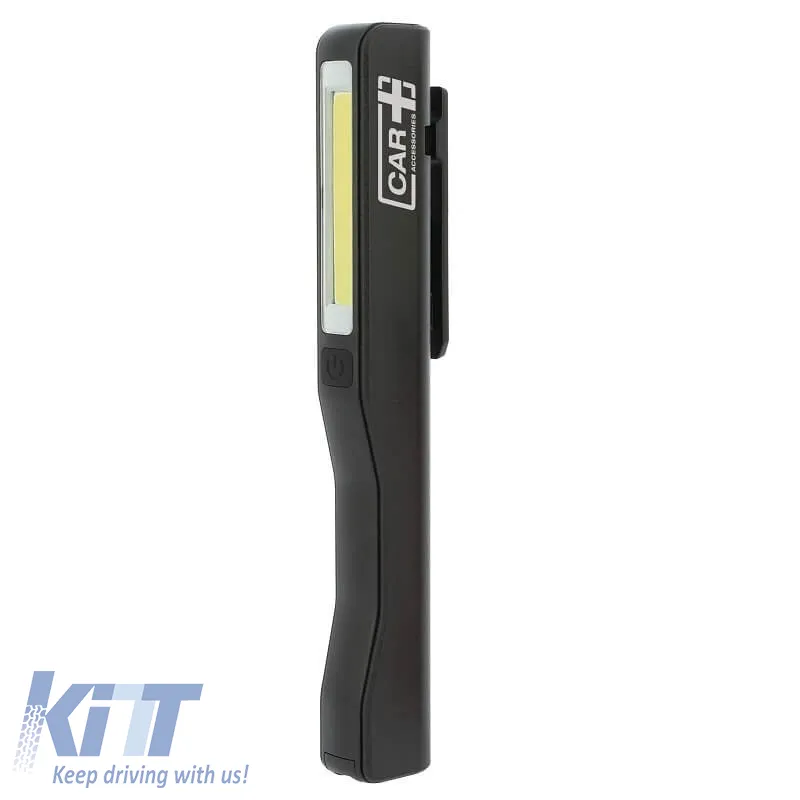 Work Light Black COB Led Mini Flashlight suitable for CAR+ 240Lm / 80Lm 3W LWLDISP