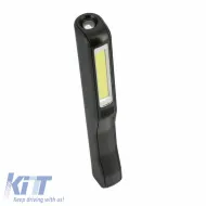 Work Light Black COB Led Mini Flashlight suitable for CAR+ 240Lm / 80Lm 3W LWLDISP-image-6299384