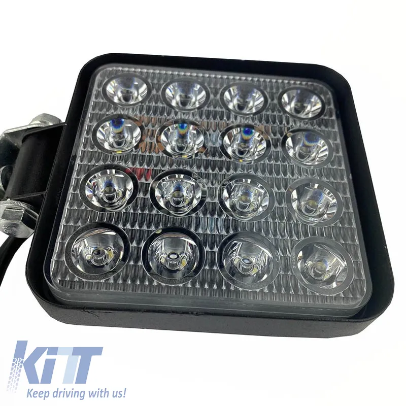 Working Lamp 16 Led Square 110mm x 110mm 48W Flat 10-80V 99089