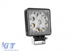 Working lamp 9Led Square 110mm x 110mm 35W Flat 9-36V AWL07 Amio