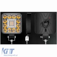 Working Lamp Mini 28 LED 9-40 Volt 90W 9000lm 6000k LEDBAR-004 1 pc-image-6317841