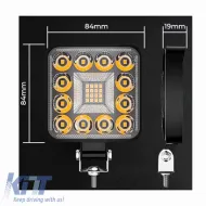 Working Lamp Mini 28 LED 9-40 Volt 90W 9000lm 6000k LEDBAR-004 1 pc-image-6318742