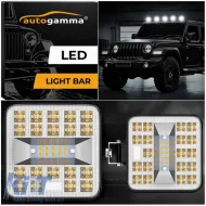 Working Lamp Mini 7-F 29 LED 9-40 Volt 90W 9000lm 6500k LEDBAR-003 1 pc-image-6318761