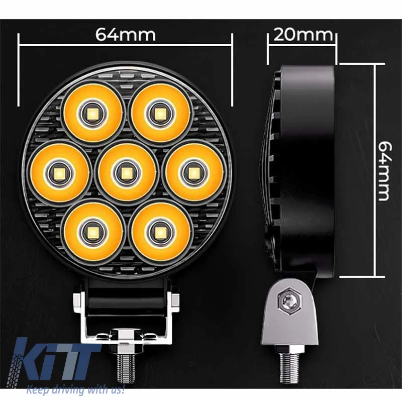 Working Lamp Mini 7-Y LED 9-30 Volt 30W 2500lm 6000K LEDBAR-002 1 pc