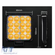 Working Lamp Mini FT-16 LED 12-40 Volt 50W 7000lm 6000k LEDBAR-001 1 pc-image-6318716