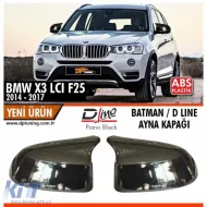 image-60-X3 F25 Batman Mirror Cover Piano Black / 2014 - 2017