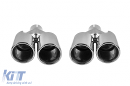X3M-Typ Diffusor mit verchromten Endrohren geeignet für den hinteren M Technik Stoßfänger am BMW X3 F25 2014-2017 -oo--oo--image-6132239