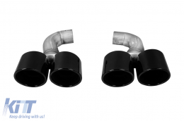 X4M black lacquer exhaust tips suitable for BMW X4 G02 after 2018-image-6157493