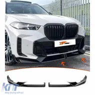 image-5-X5 G05 LCI Front Lip Piano Black ABS / 2023 - up (4 Pieces)