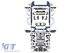X5M style tuning package suitable for BMW X5 G05 2019–2022 conversion to G05 after 2023 - ABBMBK6007867