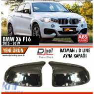 X6 F16 Batman Mirror Cover Piano Black / 2014 - 2019 - DTMCB6026118