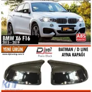image-58-X6 F16 Batman Mirror Cover Piano Black / 2014 - 2019