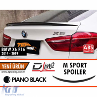 X6 F16 Rear Spoiler Piano Black ABS / 2014-2019 - DTSB6025965