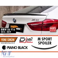 image-19-X6 F16 Rear Spoiler Piano Black ABS / 2014-2019