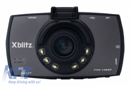 image-3-Xblitz Kámera Pínaka Orgánon Dashboard Recorder DVR Xblitz Mavro Bird Full HD 1920x1080P, othónh 2,7 intsón, fakós 170 moirón, Mavro