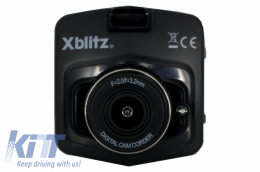 image-1-Xblitz Limited Kámera Pínaka Orgánon Dashboard Recorder Full HD 1920x1080P, fakós 120 moirón, othónh 2,4 intsón, Mavro