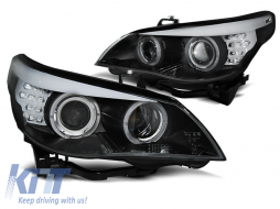 XENON D1S HEADLIGHTS CCFL ANGEL EYES BLACK LED INDICATOR fits BMW E60/E61 05-07 - TTHB6029064