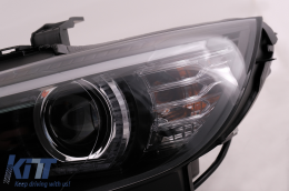 Xenón Fanária Emprós 3D LED Mátia Aggélou katállhloi gia BMW Seirá 3 E92 E93 (2006-2010) U-Type Mavro-image-6099651