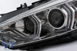 XENON fényszórók Angel Eyes BMW 3-as F30 F31 Sedan Touring (10.2011-05.2015) króm-image-6104092