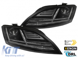 Xenon headlight kit suitable for Audi TT 8J 2010-2014 with AFS, chrome base, left and right - ABAUHX6010384